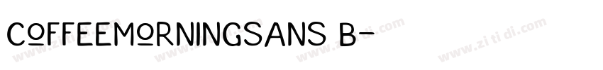 CoffeeMorningSans B字体转换
